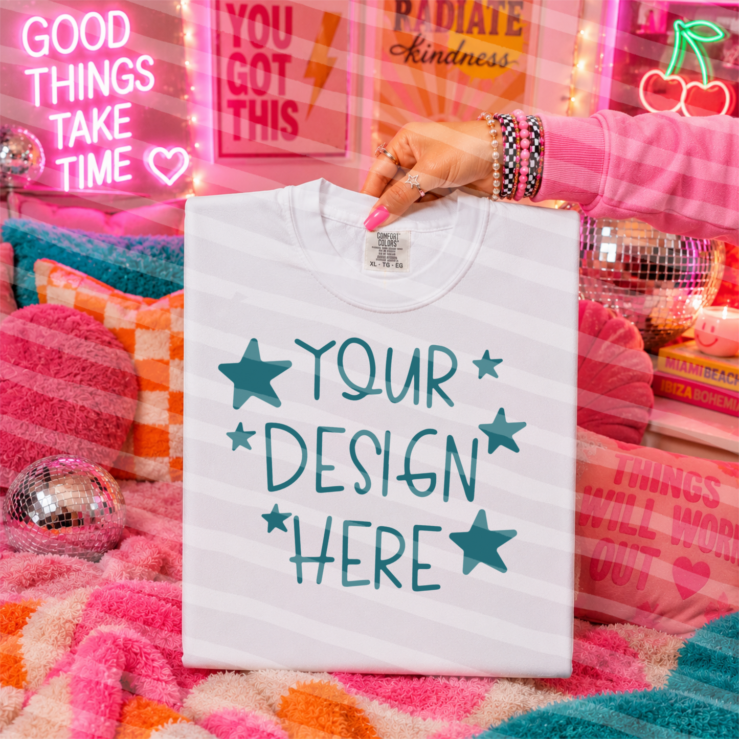 You Got This Hand Held White CC Tee Mock Up