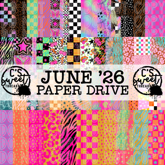 June ‘26 Paper/Background Drive