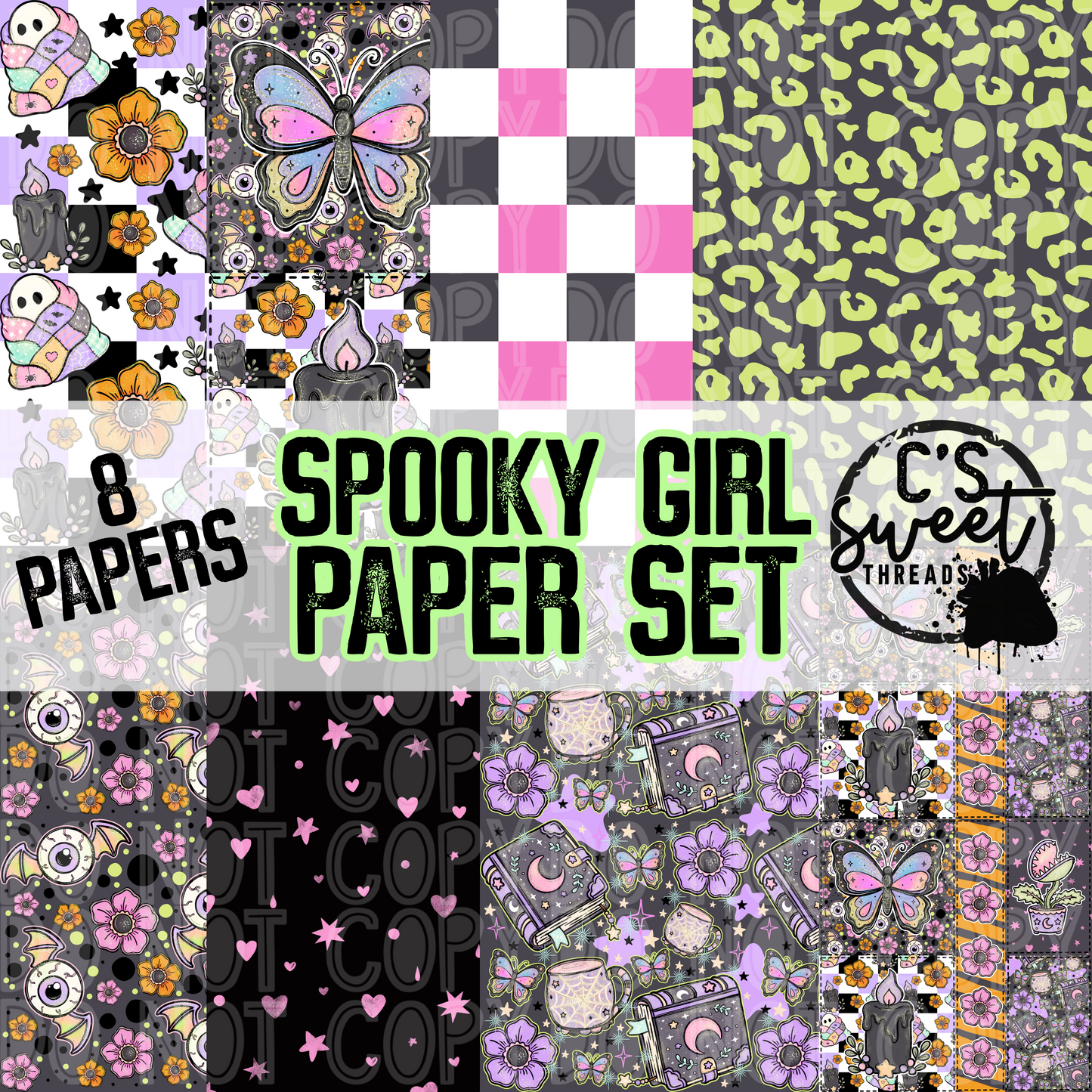 Spooky Girl Paper Set