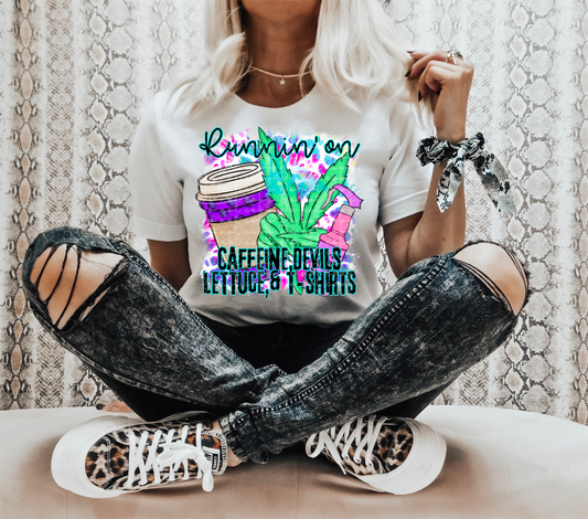 Caffeine Devils lettuce tshirts