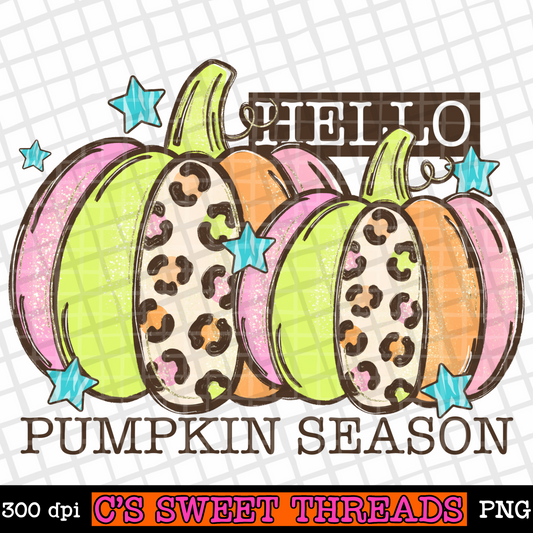 Hello Pumpkin-Digital PNG Design
