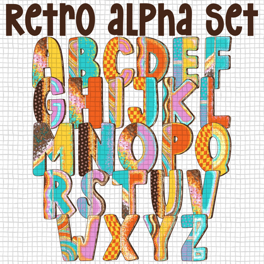 Retro Alpha Set