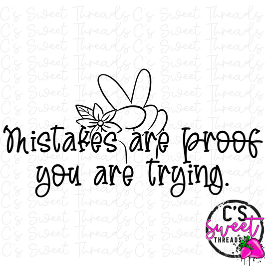 Mistakes are proof, digital download