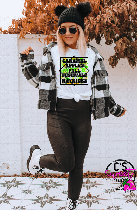 Caramel apples,fall festivals,hayrides