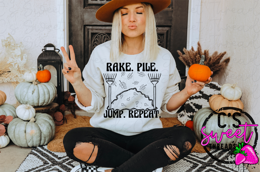 Rake pile jump repeat