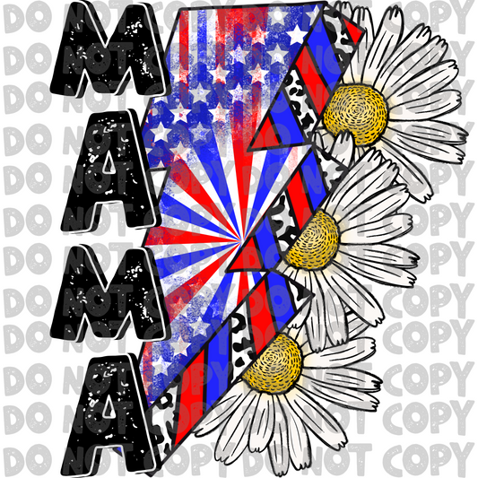Mama/mini 4th with daisies