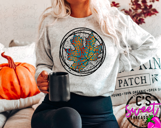 Fall leopard leaf