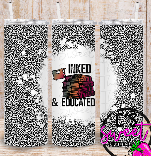 Inked and educated tumbler design