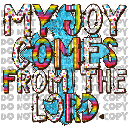 My joy comes from the Lord